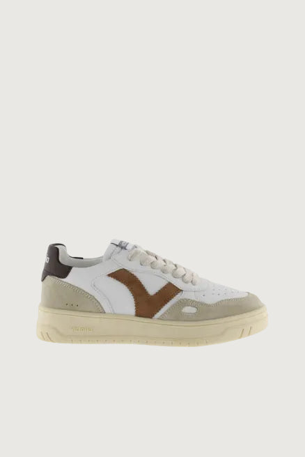 VICTORIA - Baskets Seul Effet Cuir Camel