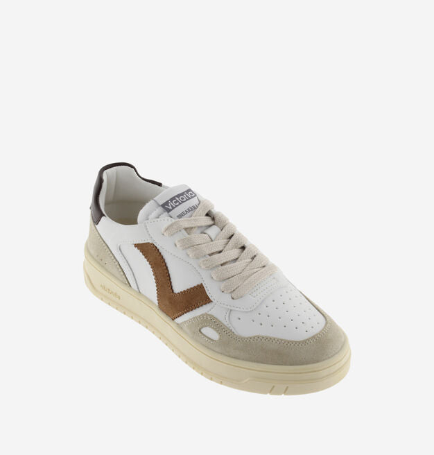 VICTORIA - Baskets Seul Effet Cuir Camel