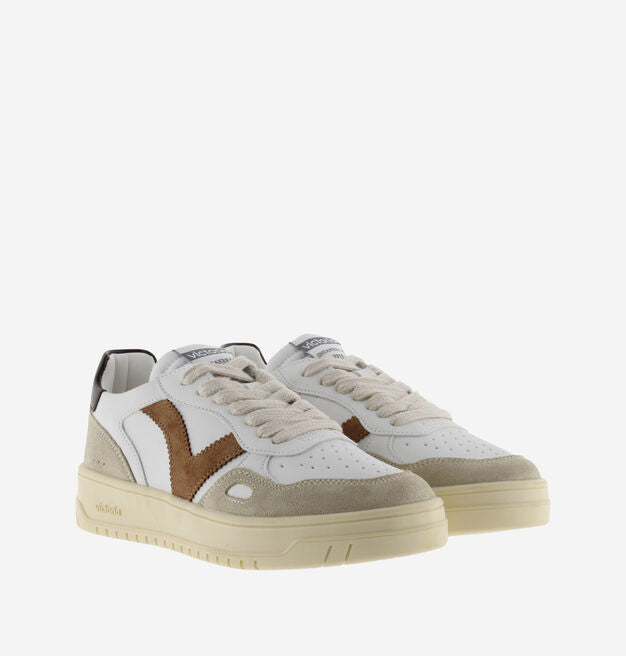 VICTORIA - Baskets Seul Effet Cuir Camel