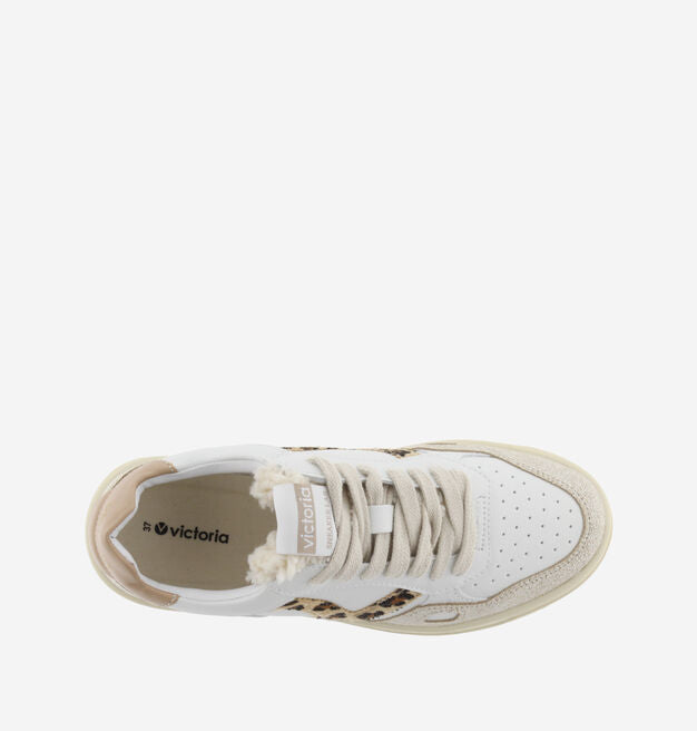 VICTORIA - Baskets Seul Effet Cuir Camel