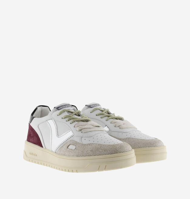 VICTORIA - Baskets Seul Effet Cuir Burdeos