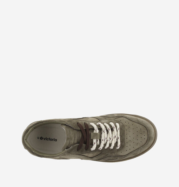 VICTORIA - Baskets Seul Daim Kaki