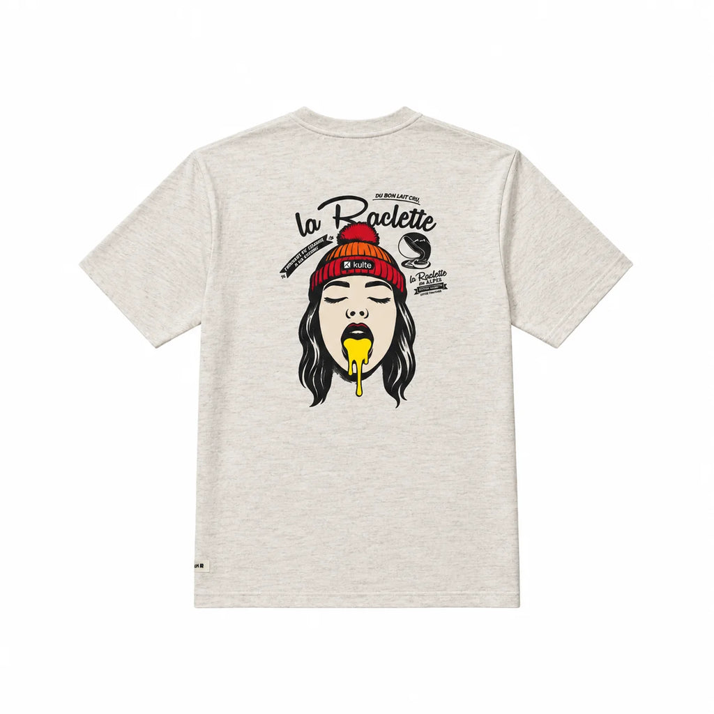 KULTE - T-Shirt Lait Cru Off White Chiné