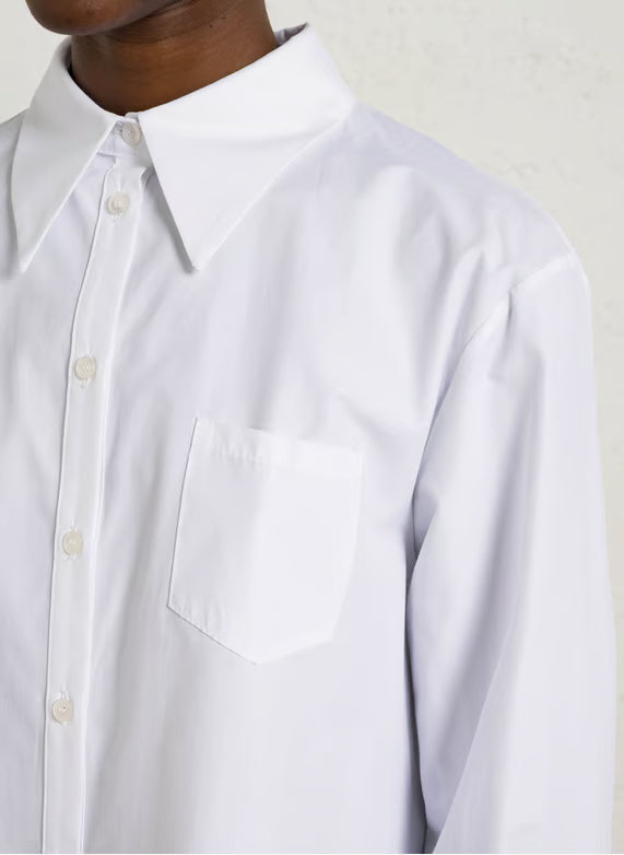 IMPERIAL - Chemise courte à poche poitrine blanche