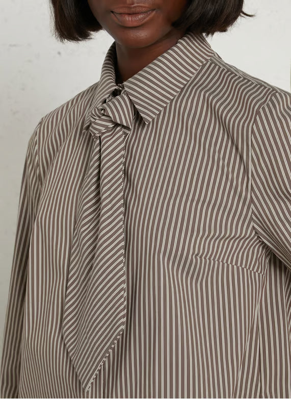 IMPERIAL - Chemise Rayée à Cravate en coton stretch