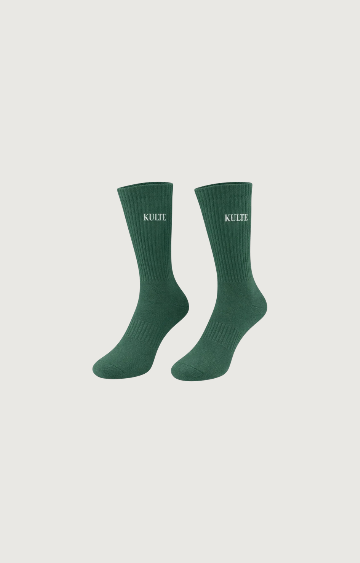 KULTE - Chaussettes Flat Vert D'eau