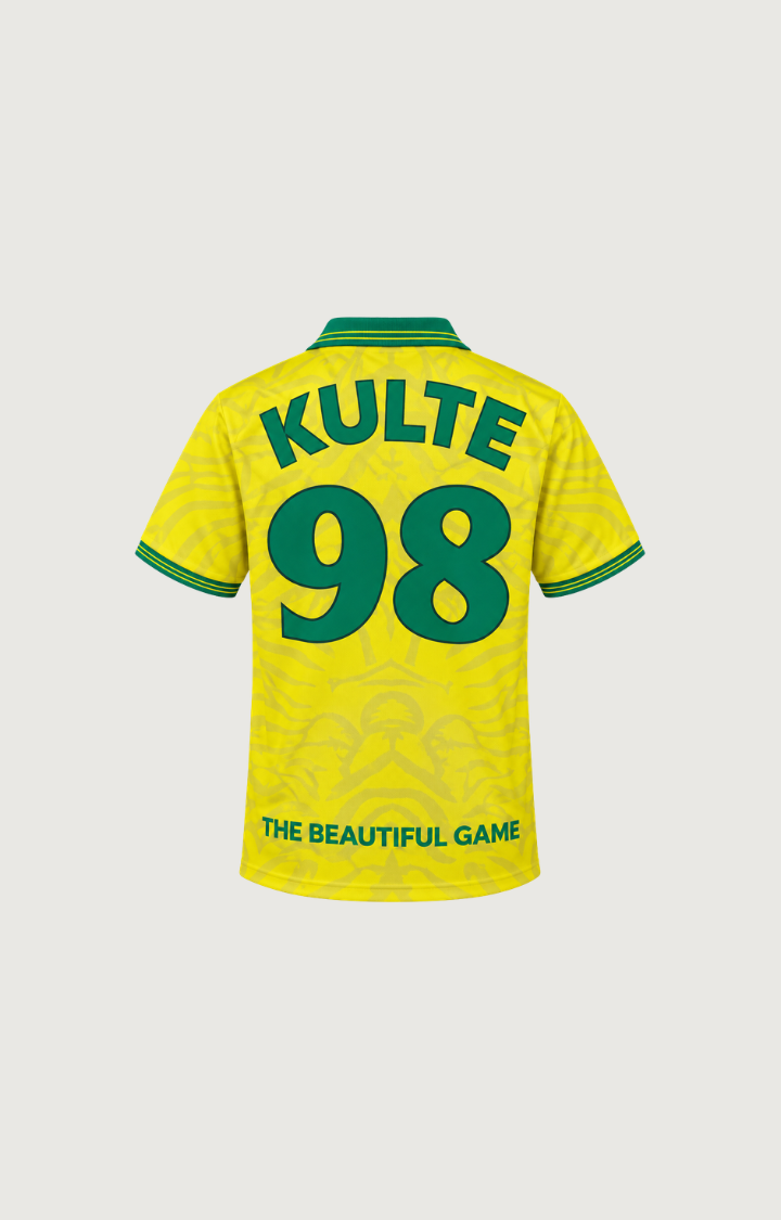 KULTE - Maillot Foot Kulte98 Brésil Jaune