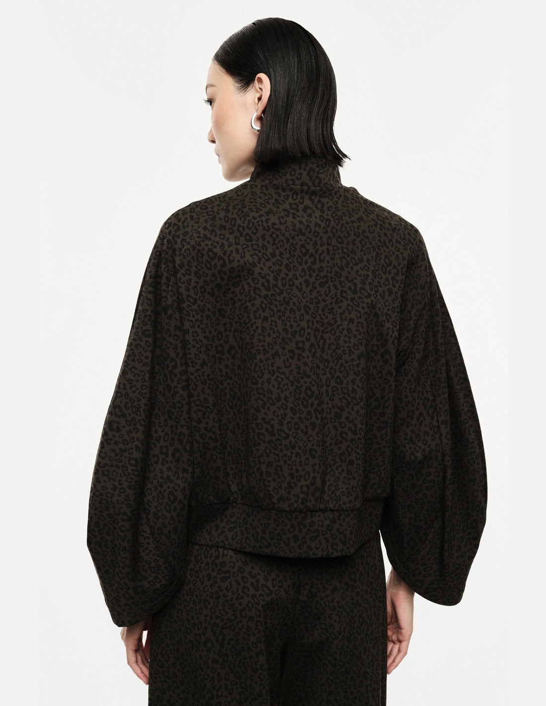 IMPERIAL - Bomber Manches Larges Imprimé Animal Zippé