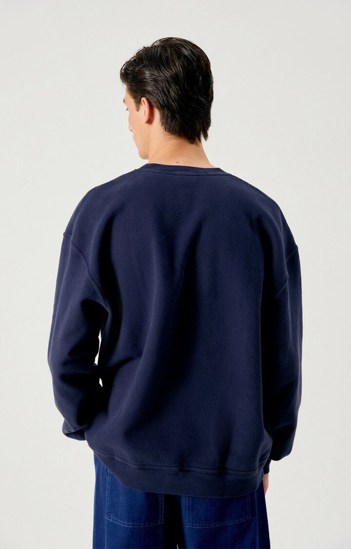 AMERICAN VINTAGE – Sweat Homme Plizzy Navy Vintage