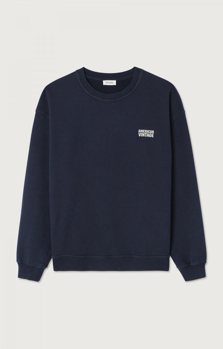 AMERICAN VINTAGE – Sweat Homme Plizzy Navy Vintage