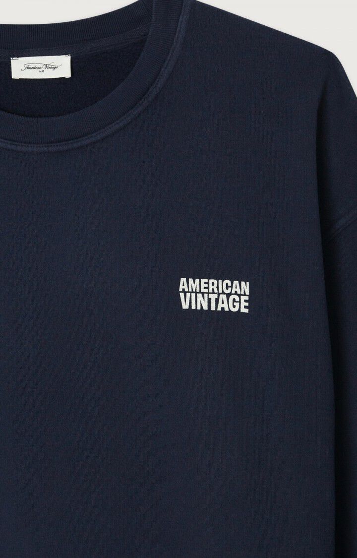 AMERICAN VINTAGE – Sweat Homme Plizzy Navy Vintage