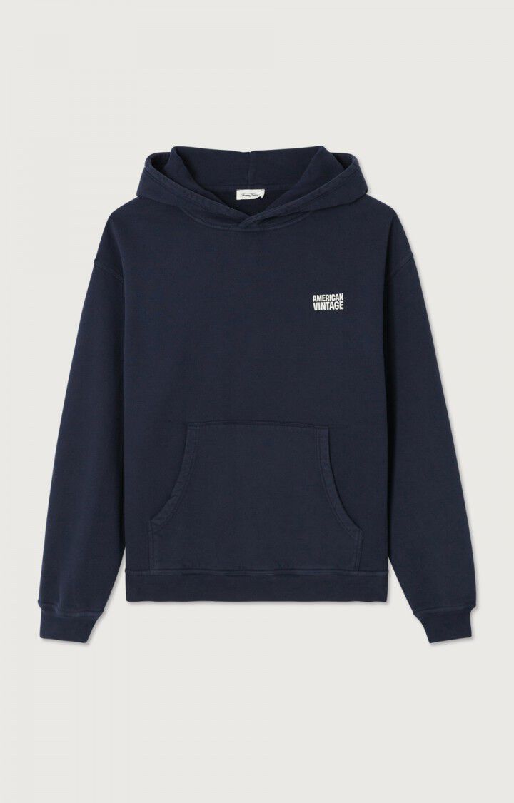 AMERICAN VINTAGE – Sweat à Capuche Homme Plizzy Navy Vintage