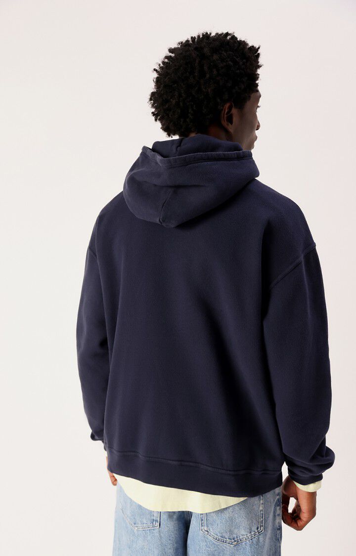 AMERICAN VINTAGE – Sweat à Capuche Homme Plizzy Navy Vintage