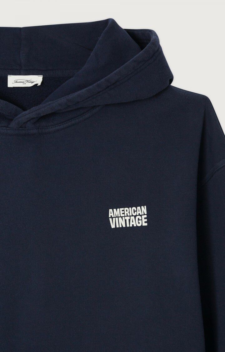 AMERICAN VINTAGE – Sweat à Capuche Homme Plizzy Navy Vintage