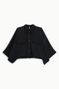 IMPERIAL - Veste Trapèze Manches Raglan en Crêpe Infroissable