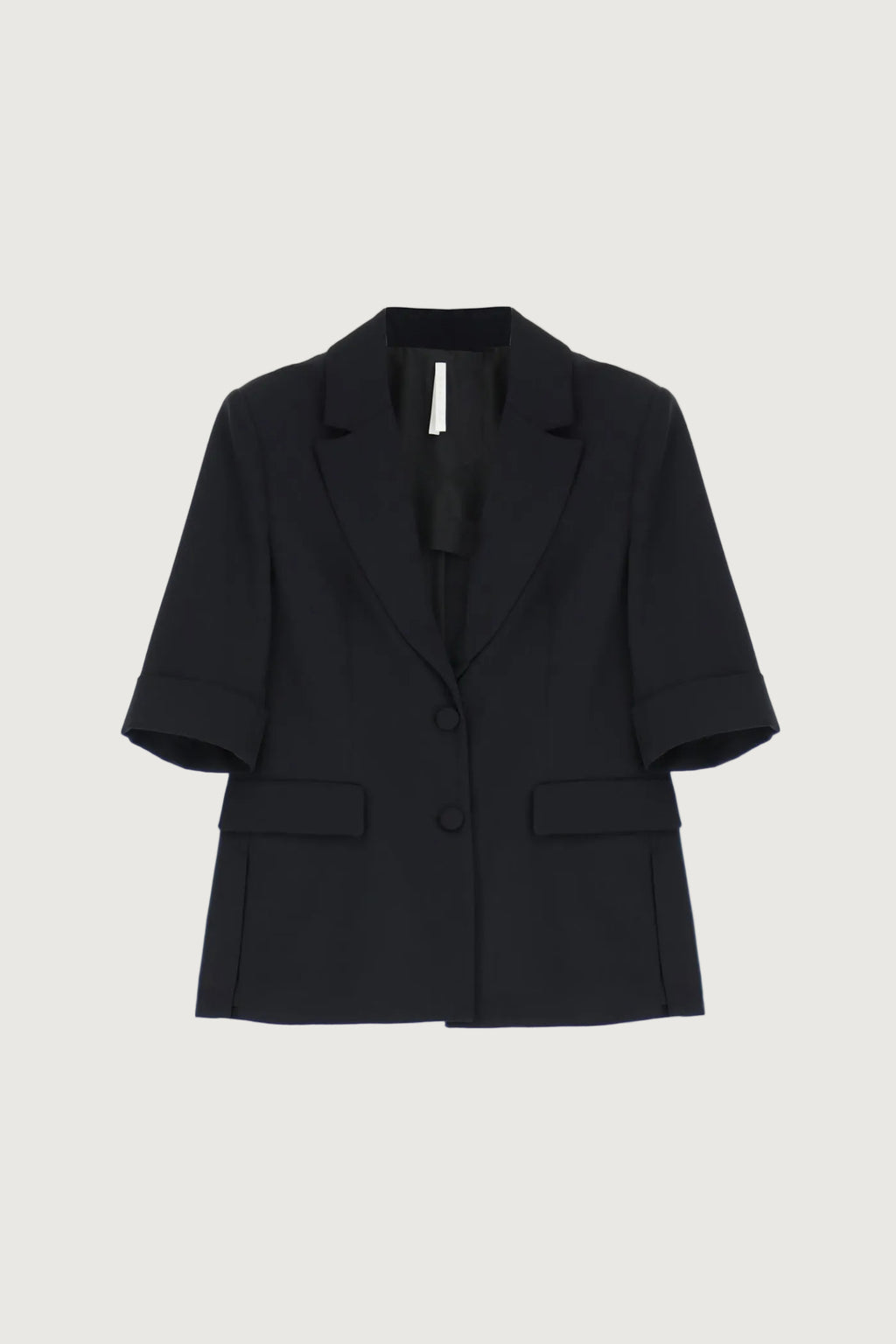 IMPERIAL - Blazer Droit Manches Courtes Col Revers Crantés