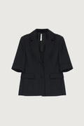 IMPERIAL - Blazer Droit Manches Courtes Col Revers Crantés