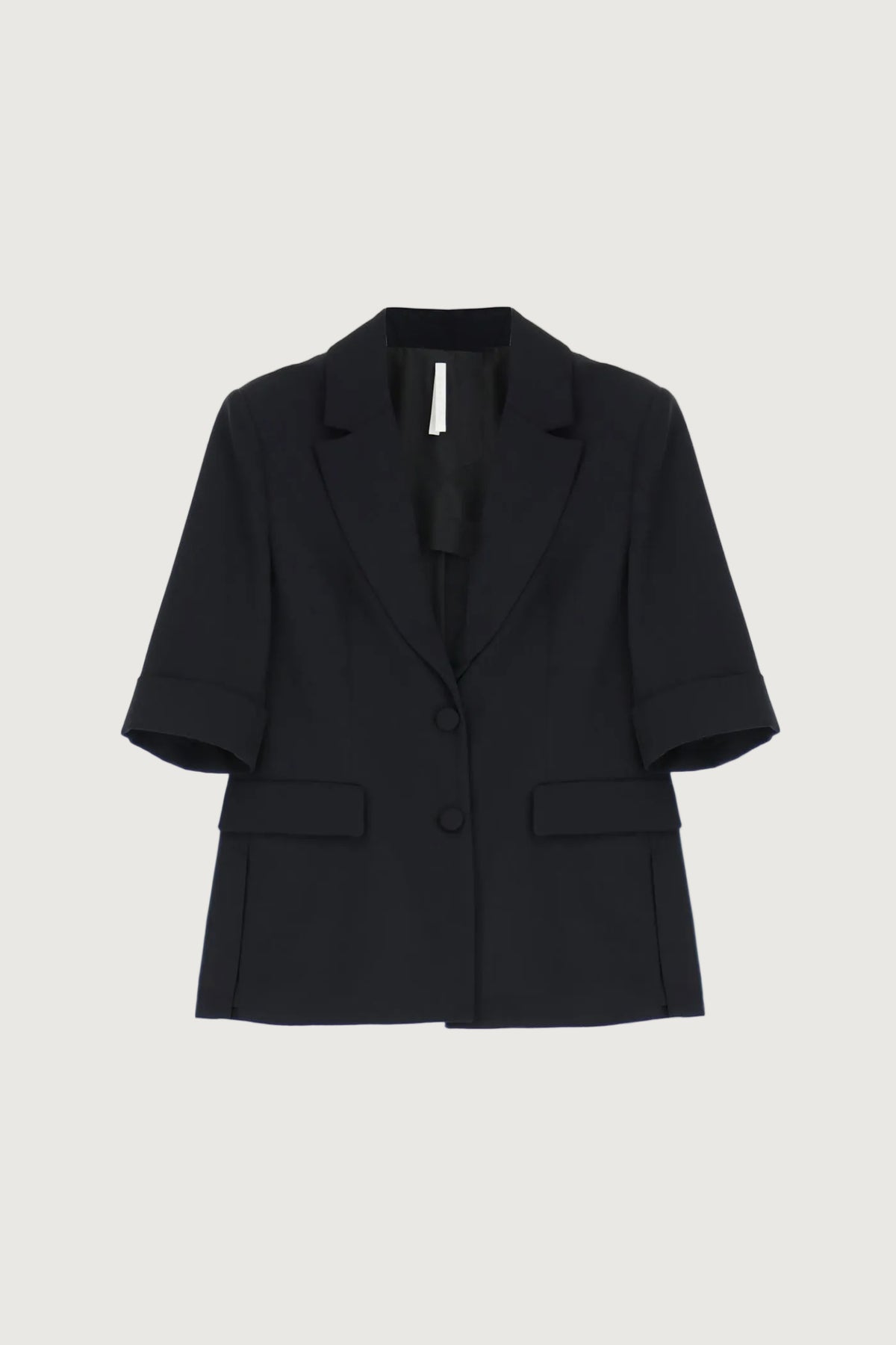 IMPERIAL - Blazer Droit Manches Courtes Col Revers Crantés