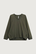 IMPERIAL - Sweat-Shirt sans Capuche en Manches Longues et Col en V