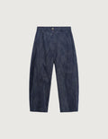 IMPERIAL - Pantalon Barrel Taille Haute en Denim