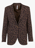 IMPERIAL – Blazer Femme à Imprimé Animal Fango Nero