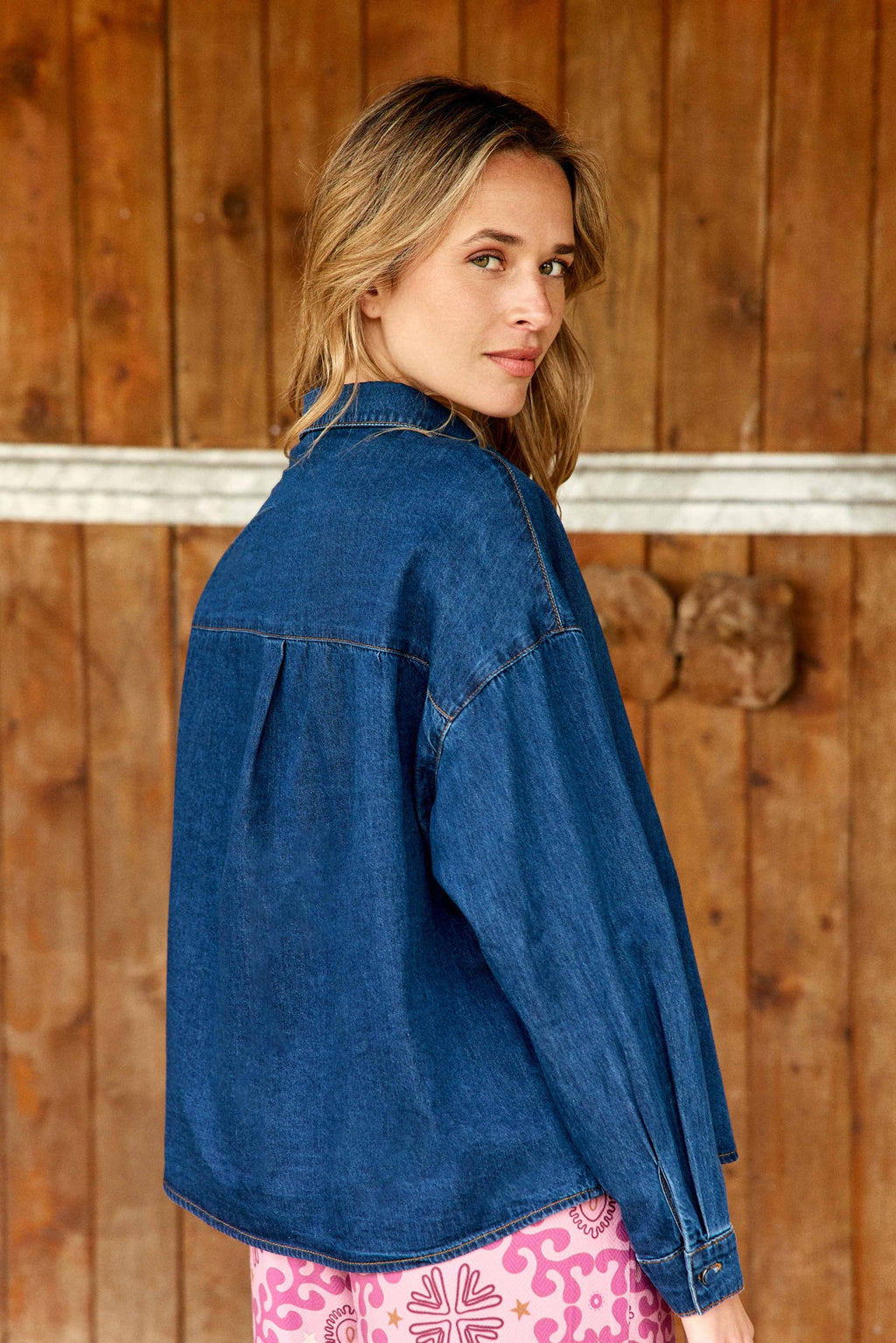 CHANICO – Chemise en Jean Bleu Wash