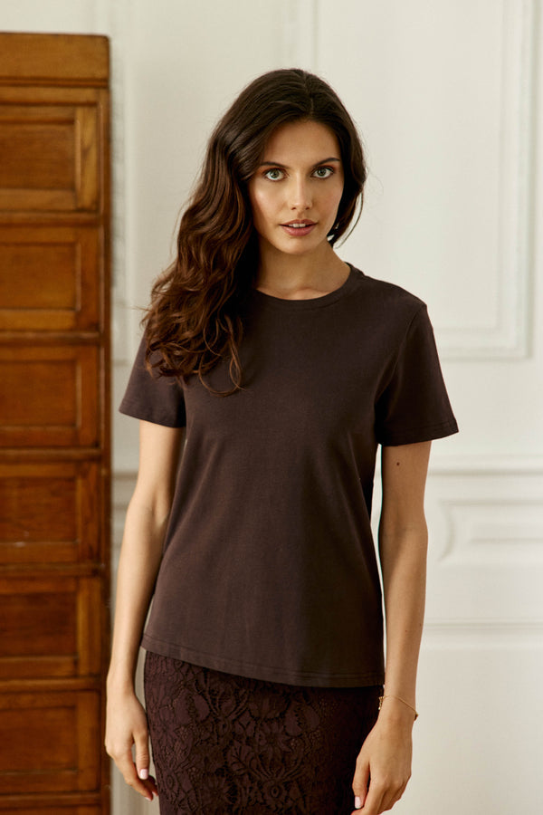 TAMALA – T-shirt Femme Coupe Droite