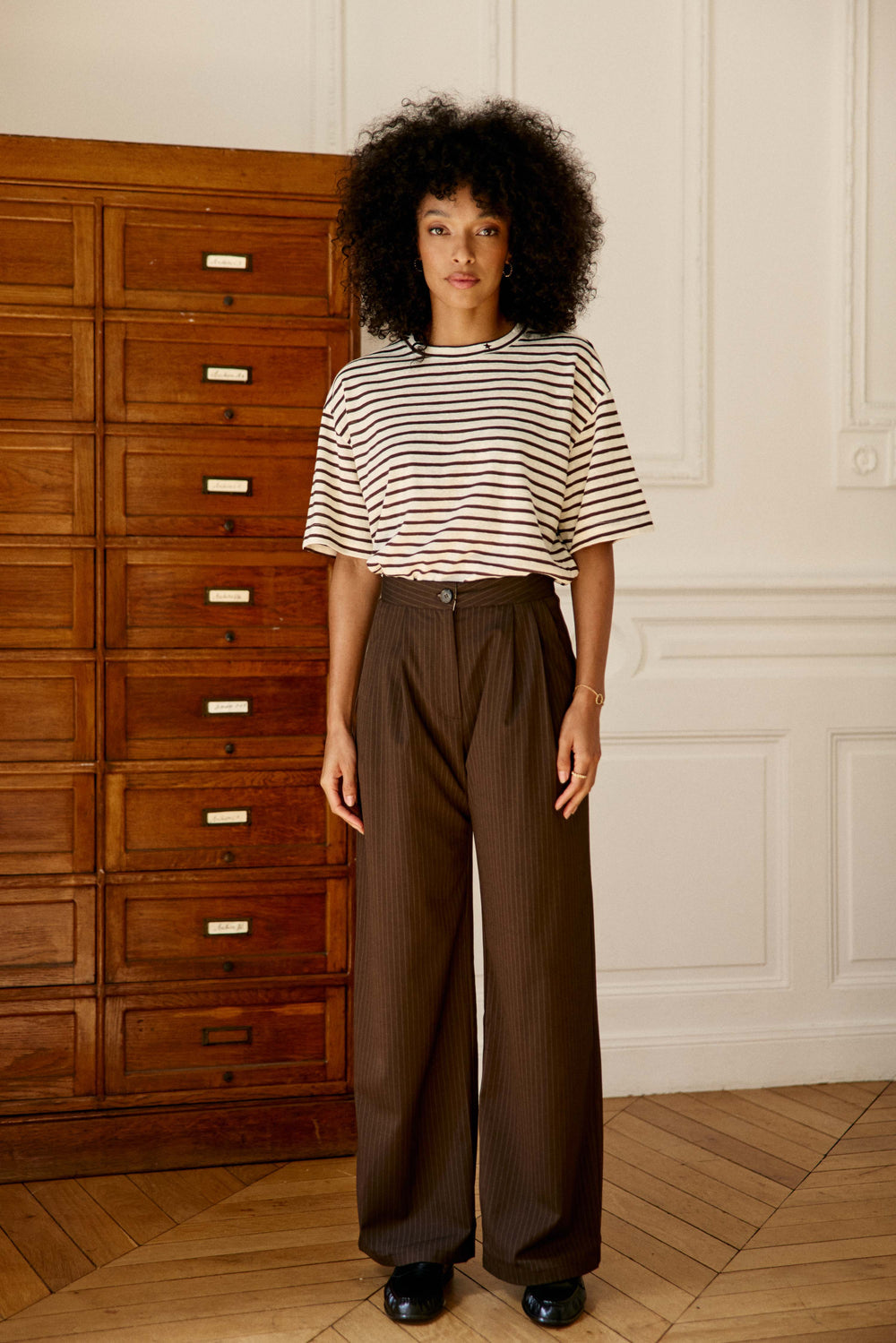 LA PETITE ÉTOILE – T-Shirt Femme Tais Marinière Oversize