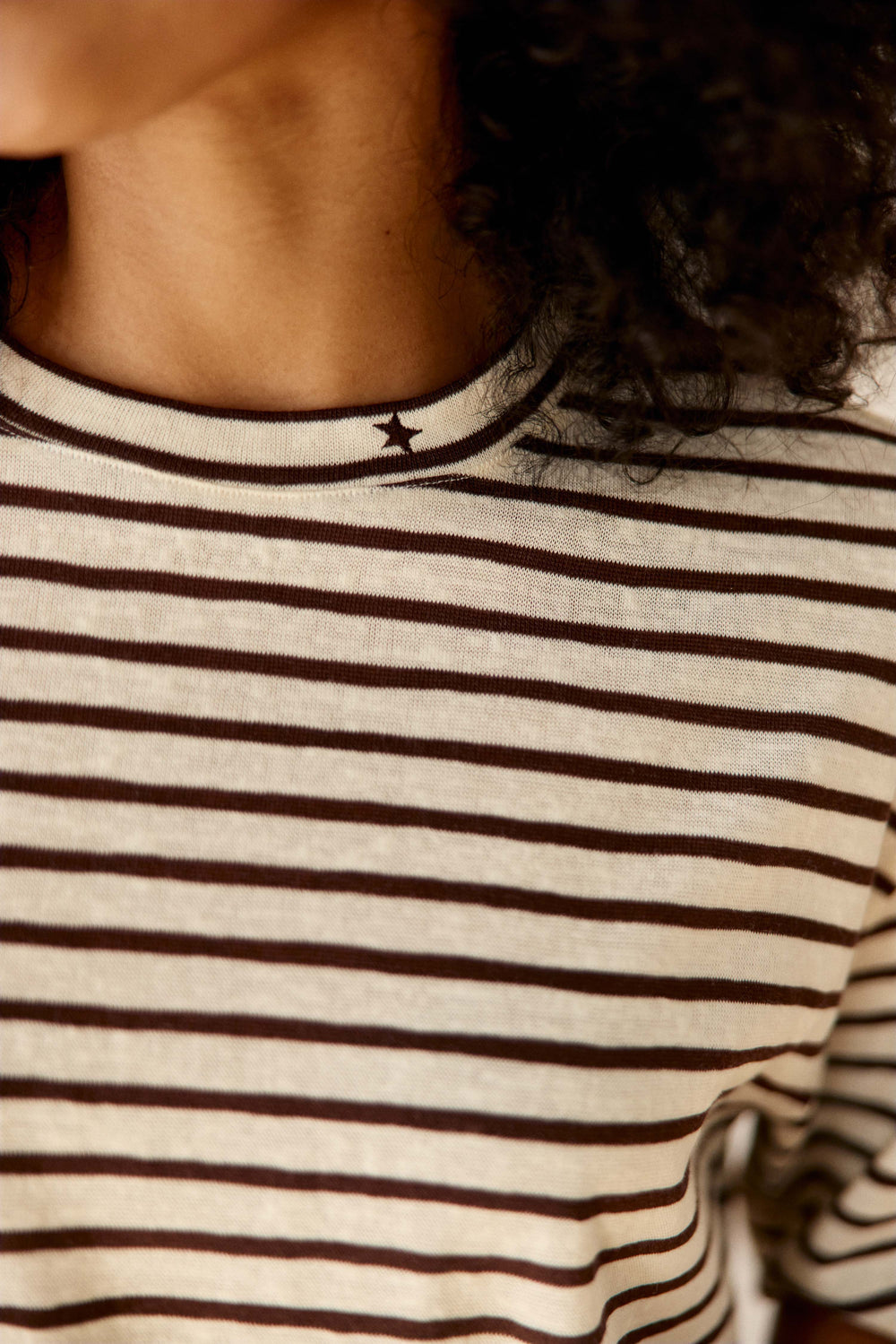 LA PETITE ÉTOILE – T-Shirt Femme Tais Marinière Oversize