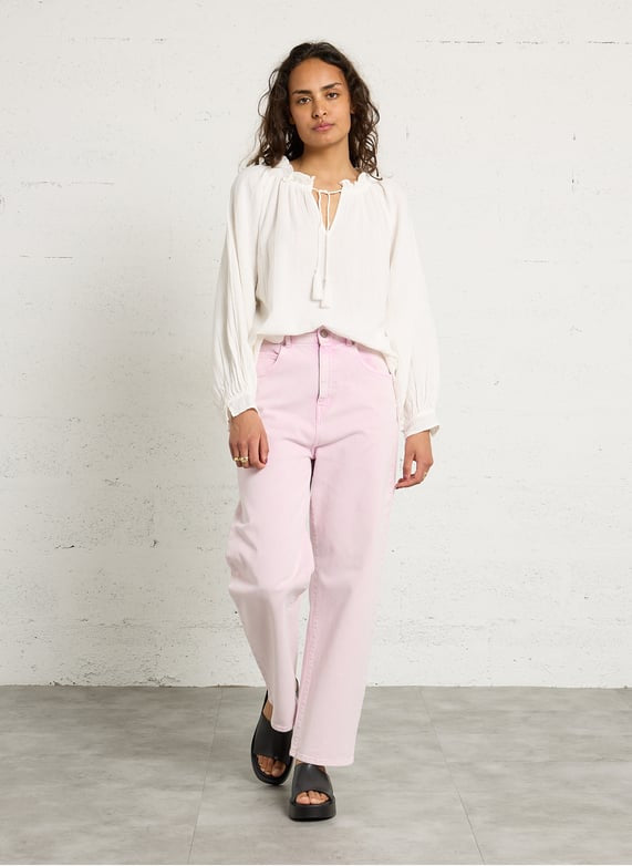 LA PETITE ÉTOILE – Blouse Femme Briska à Col Volanté