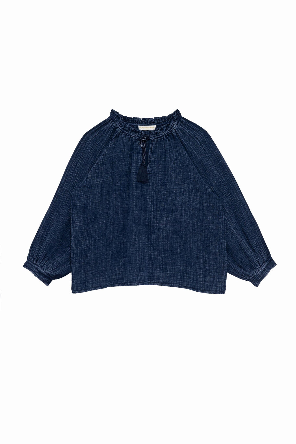 LA PETITE ÉTOILE – Blouse Femme Briska à Col Volanté