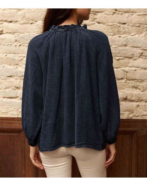 LA PETITE ÉTOILE – Blouse Femme Briska à Col Volanté