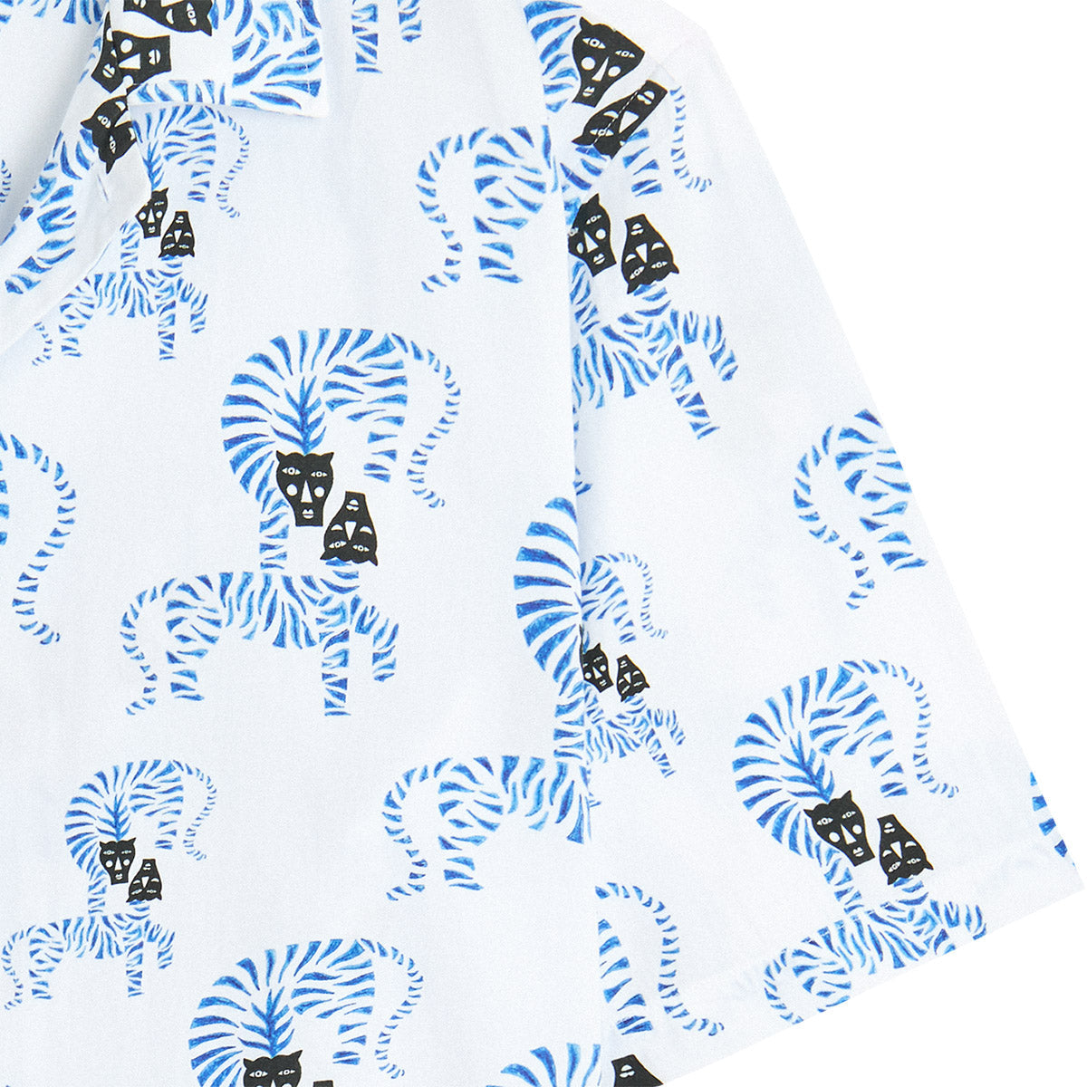 BASK IN THE SUN - Chemise Tiger White