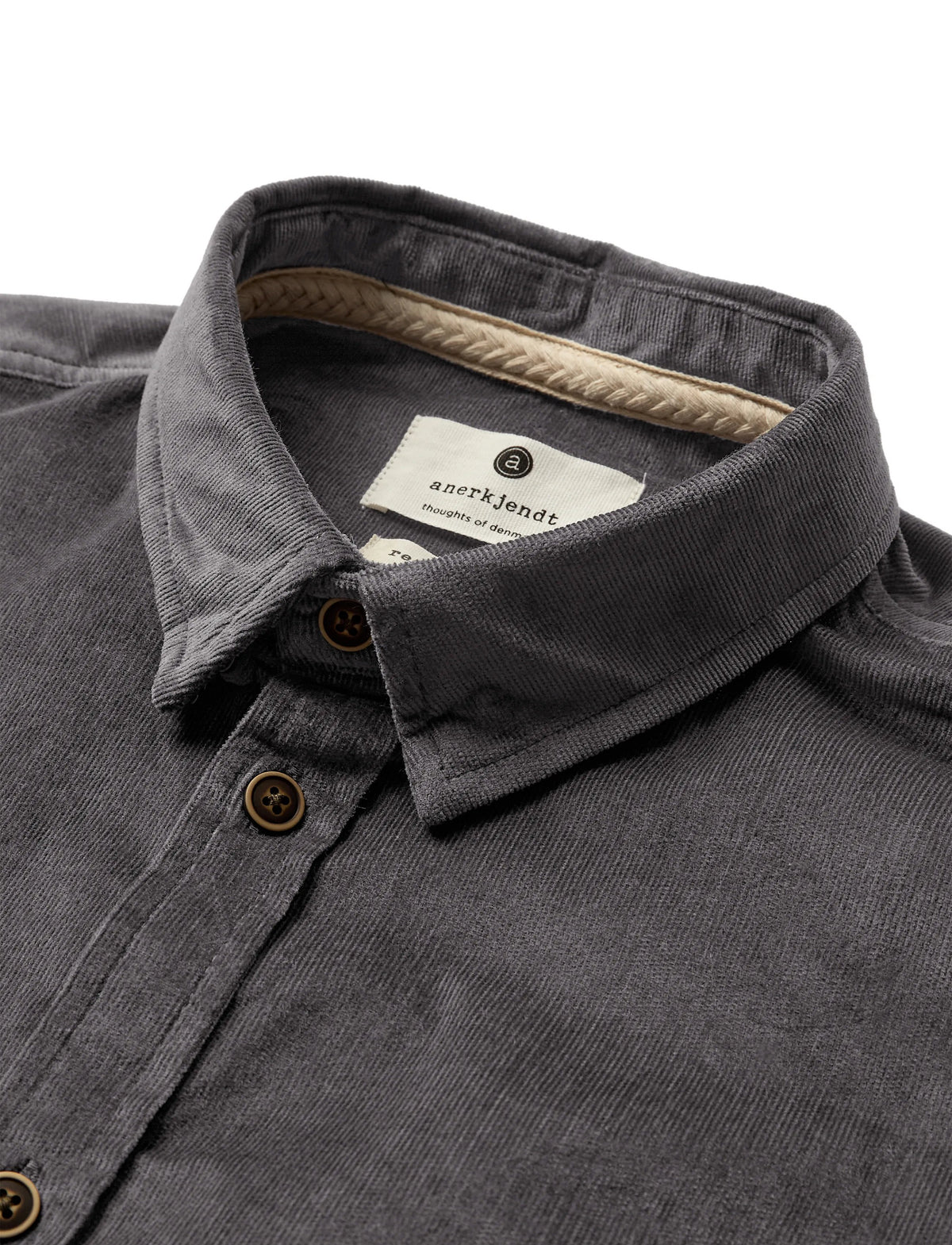 ANERKJENDT – Chemise en Velour Côtelé Akleif