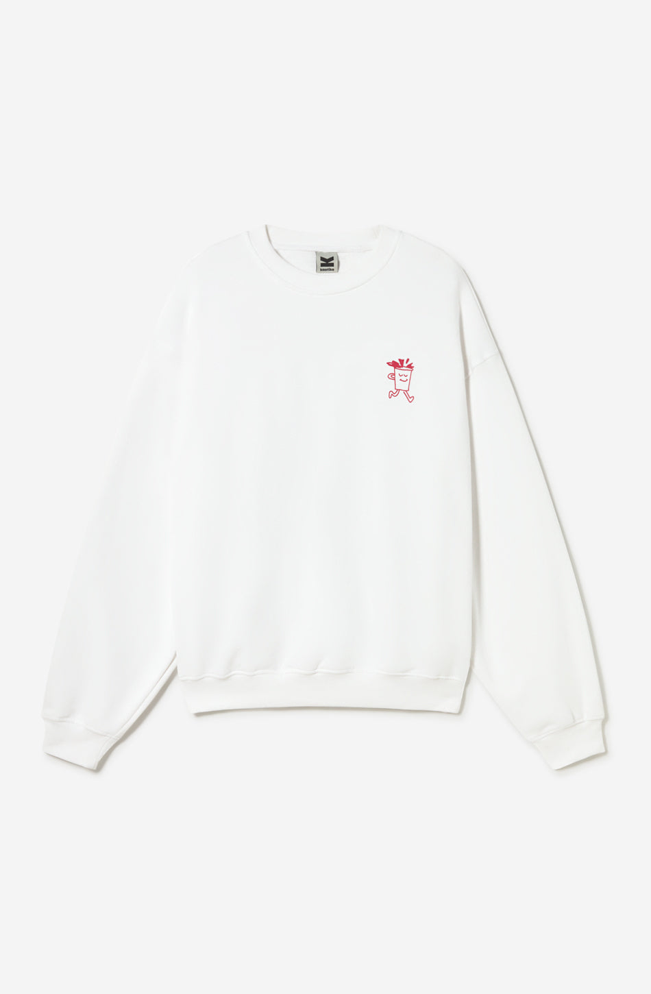 KAOTIKO – Sweatshirt Barista Unisex White imprimé