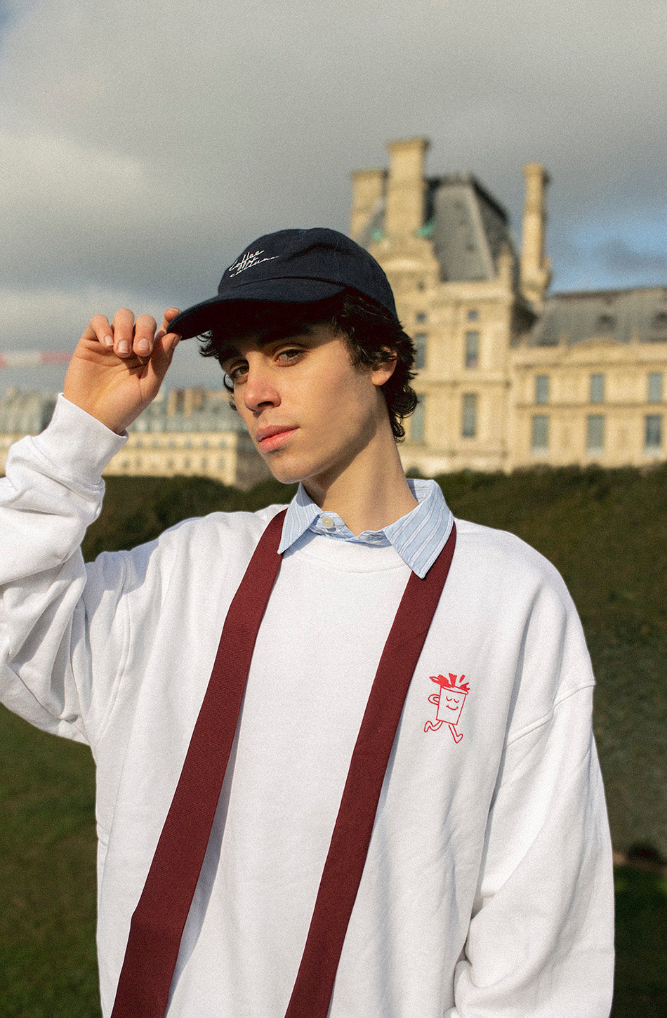 KAOTIKO – Sweatshirt Barista Unisex White imprimé