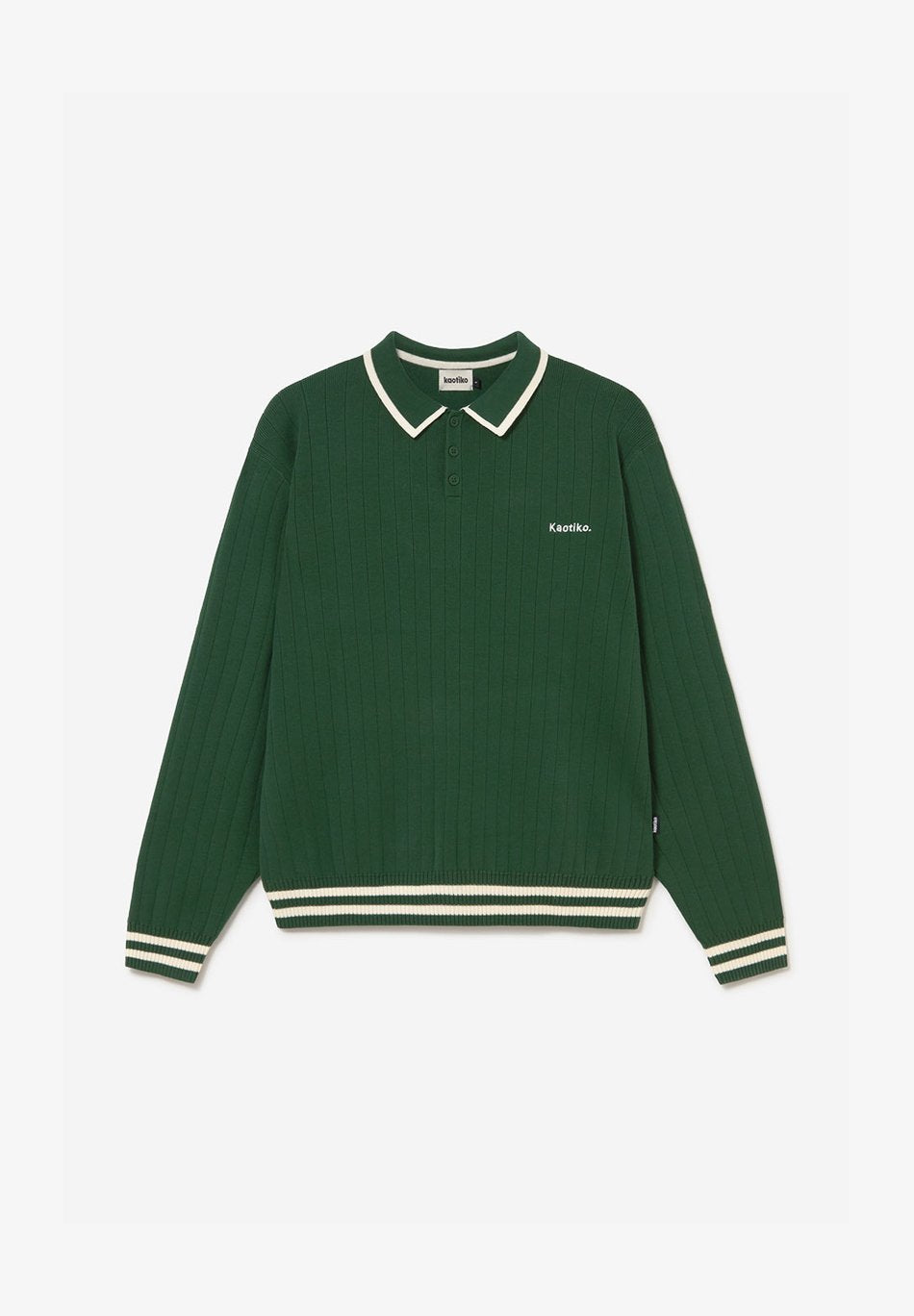 KAOTIKO – Pull Sweater Polo Unisex Green