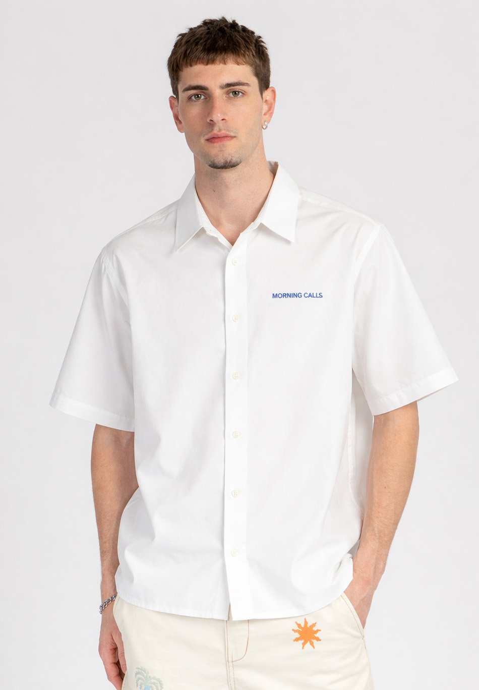 KAOTIKO – Chemise Unisex White imprimée