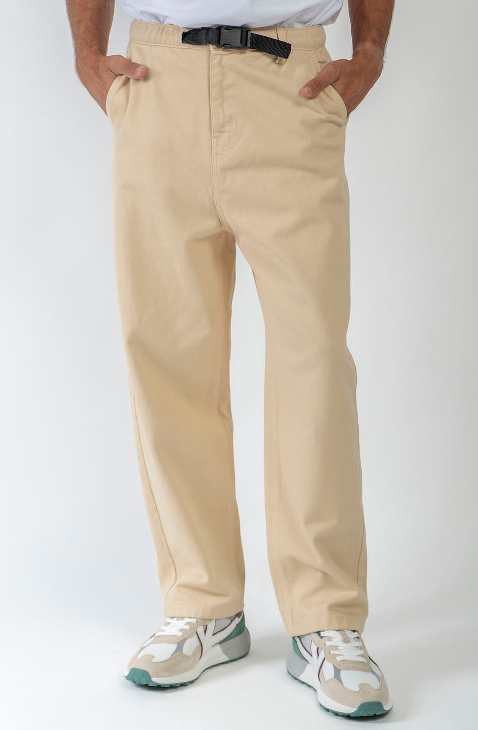 KAOTIKO – Pantalon Skate Belt Universe Camel en coton