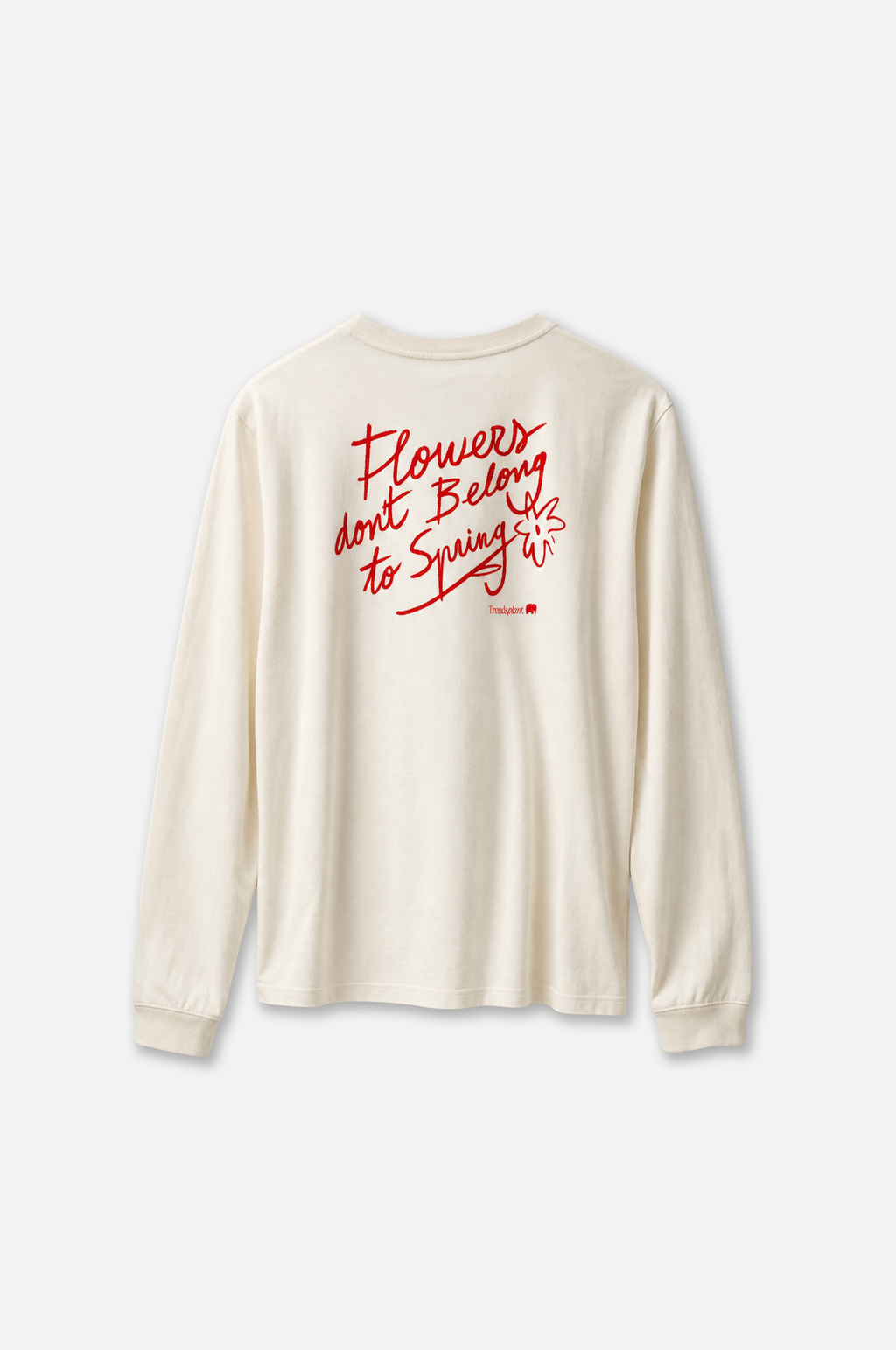 TRENDSPLANT – T-shirt Flowers L/S Antique