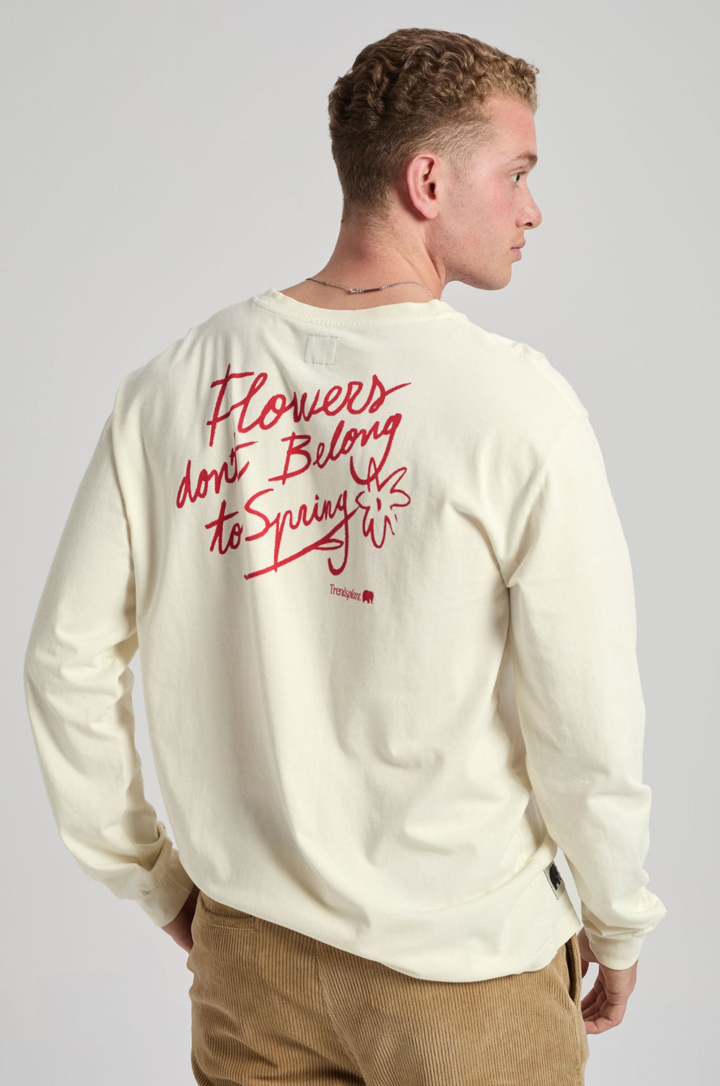 TRENDSPLANT – T-shirt Flowers L/S Antique