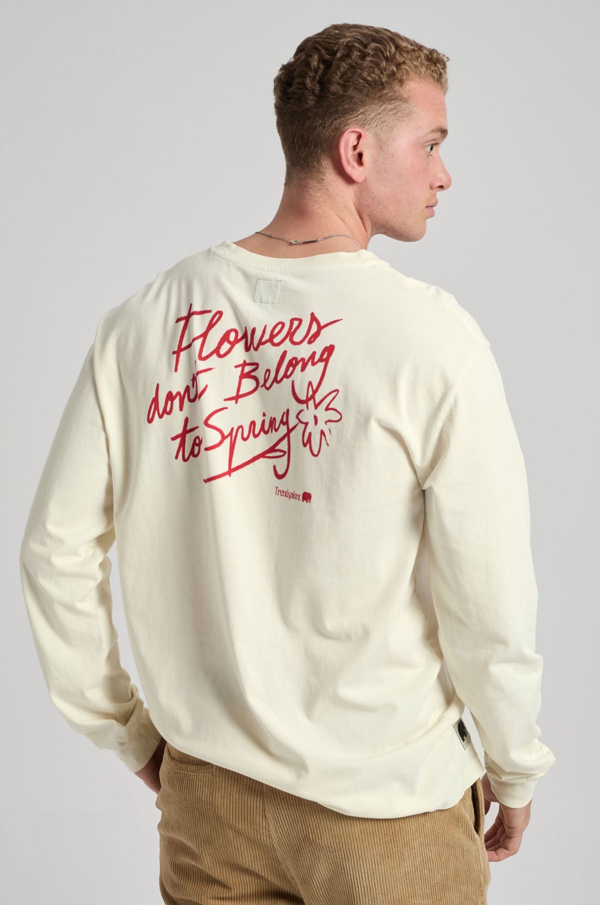 TRENDSPLANT – T-shirt Flowers L/S Antique