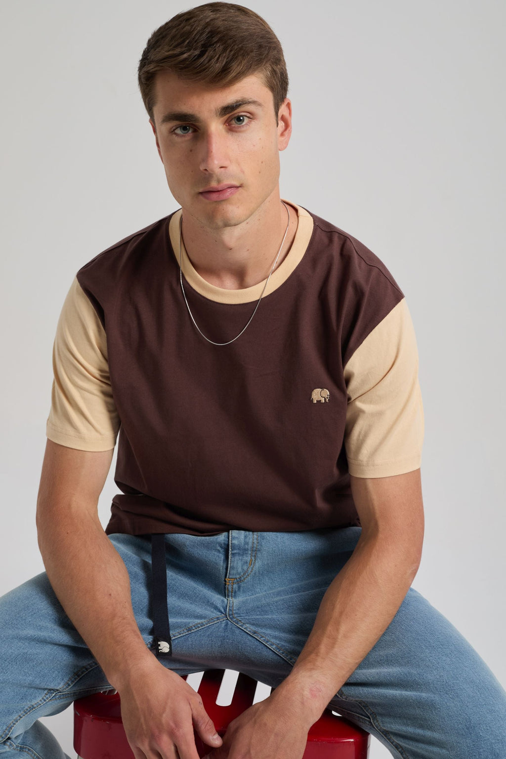 TRENDSPLANT – T-shirt Solemnity Brown
