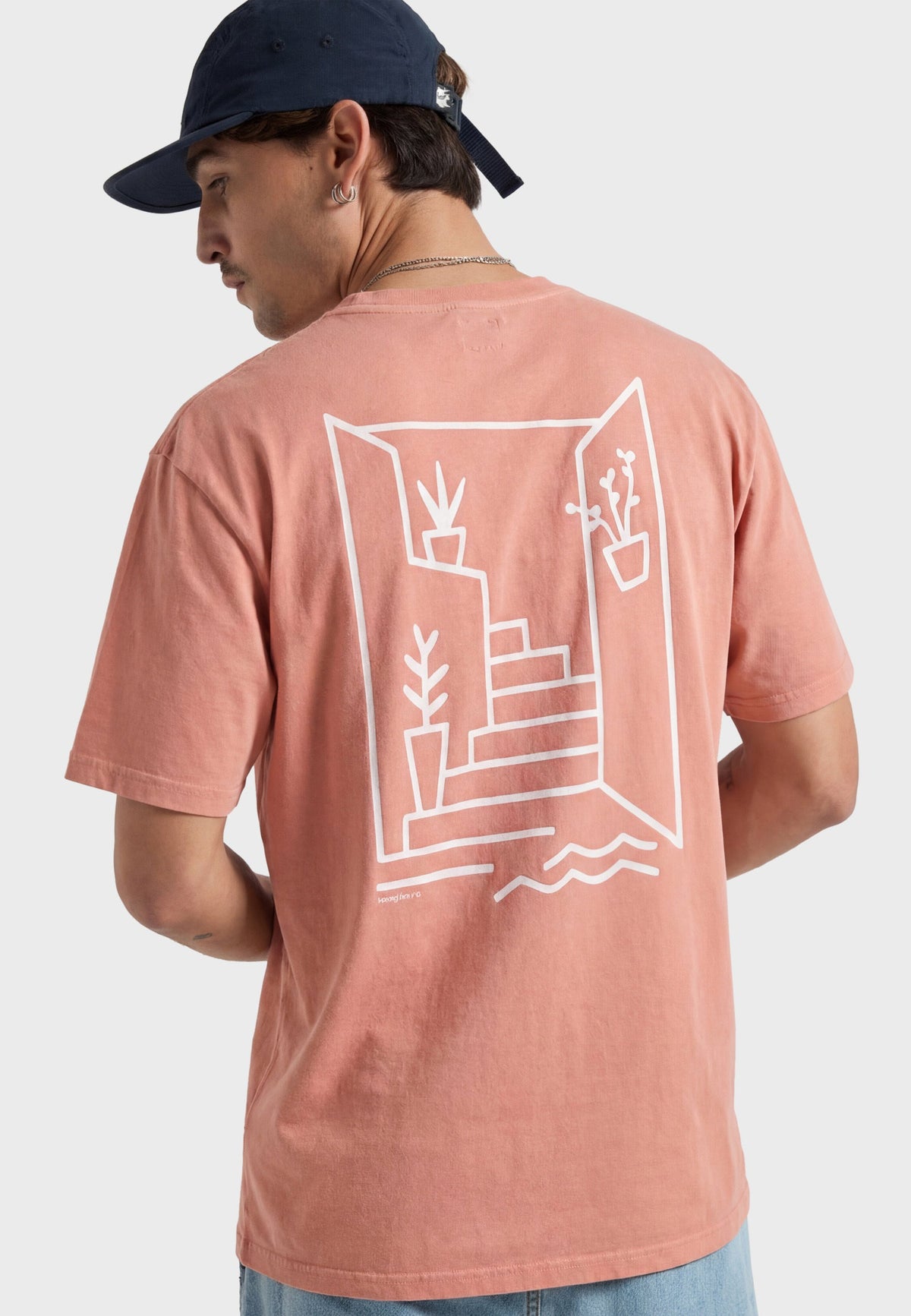 TRENDSPLANT – T-Shirt Imprimé Sant Miquel Salmon Pink