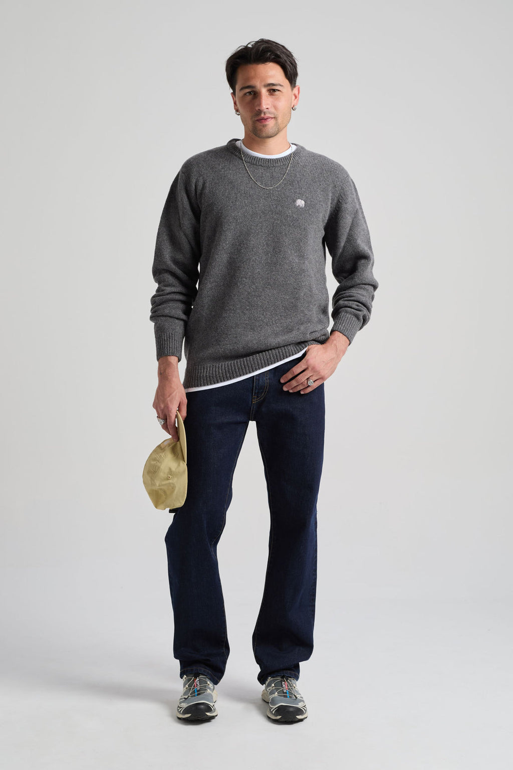 TRENDSPLANT – Pull en Maille Sella Knit Dark Heather Grey