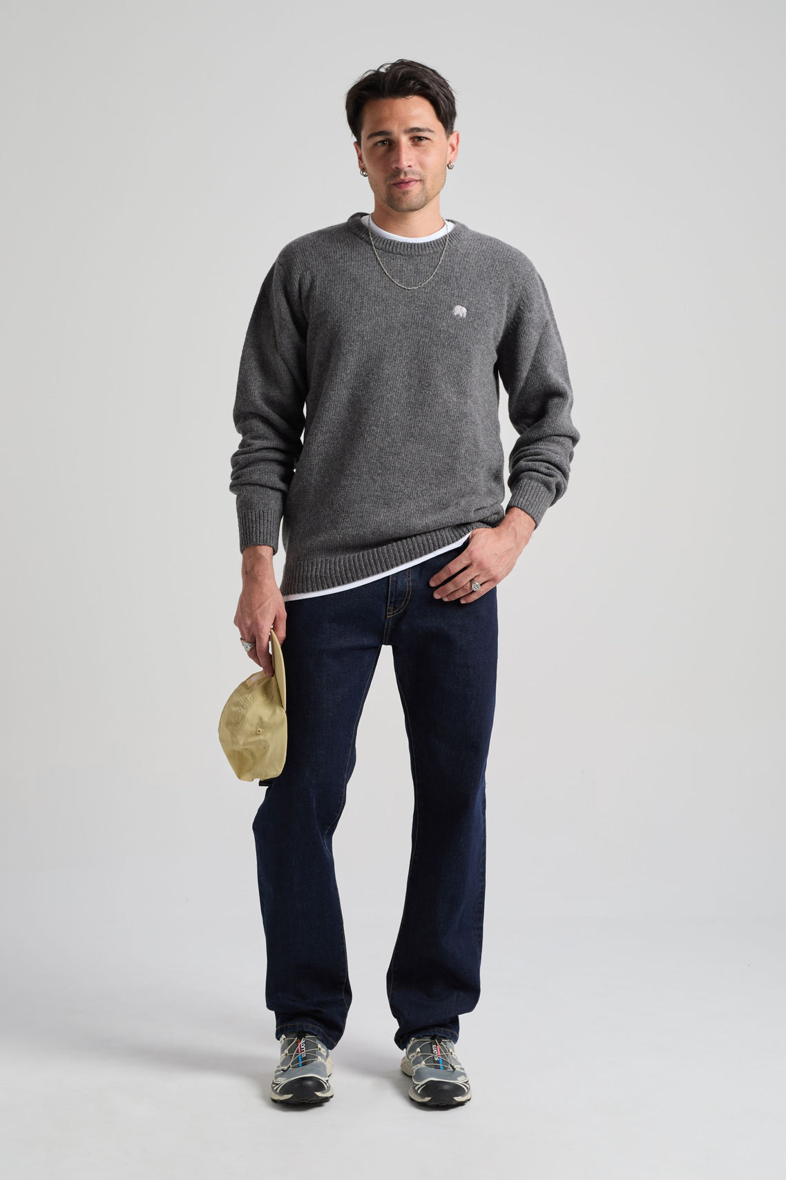 TRENDSPLANT – Pull en Maille Sella Knit Dark Heather Grey