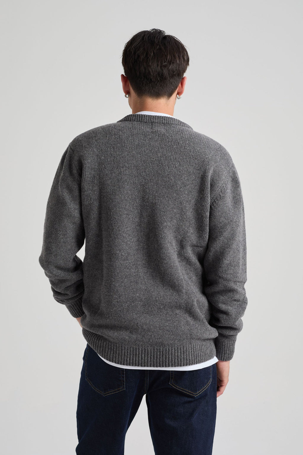 TRENDSPLANT – Pull en Maille Sella Knit Dark Heather Grey