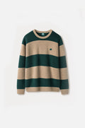 TRENDSPLANT – Pull en Maille Sella Knit Pine Green/Nomad Brown