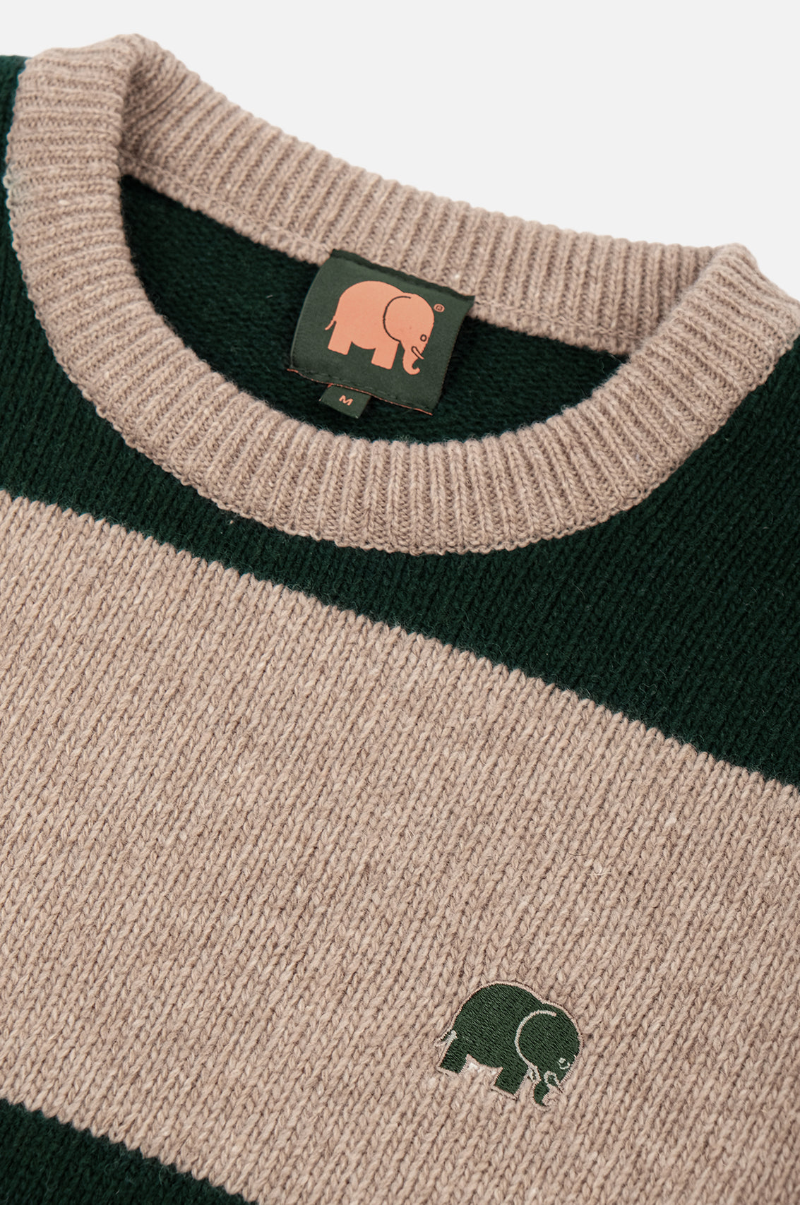 TRENDSPLANT – Pull en Maille Sella Knit Pine Green/Nomad Brown