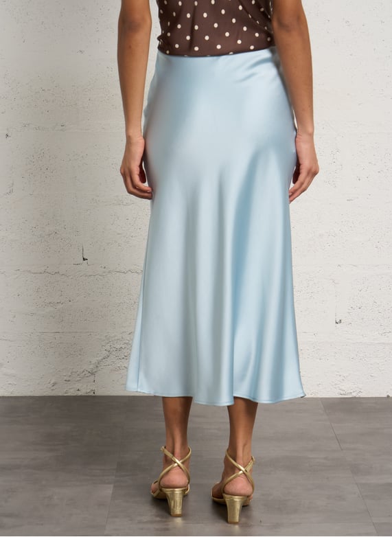 IMPERIAL – Jupe Midi Taille Haute à Coupe Evasée